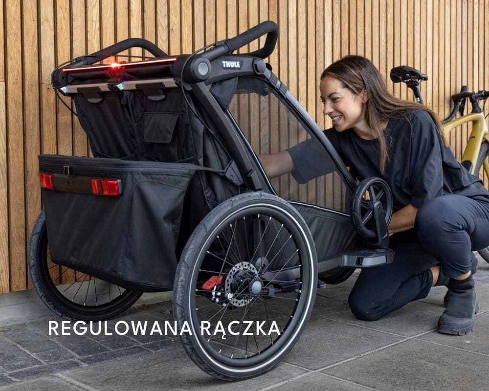 Thule Chariot Sport 2 Dviguba dviračio priekaba | G3 natūralus auksas