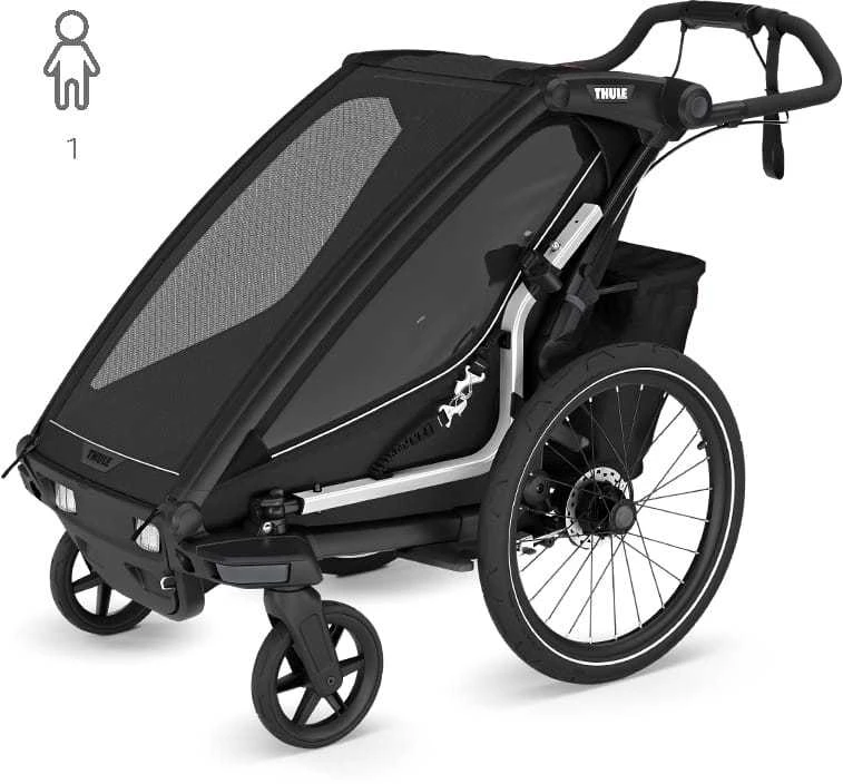 Thule Chariot Sport 2 - vienvietė dviračio priekaba | G3 Juodas