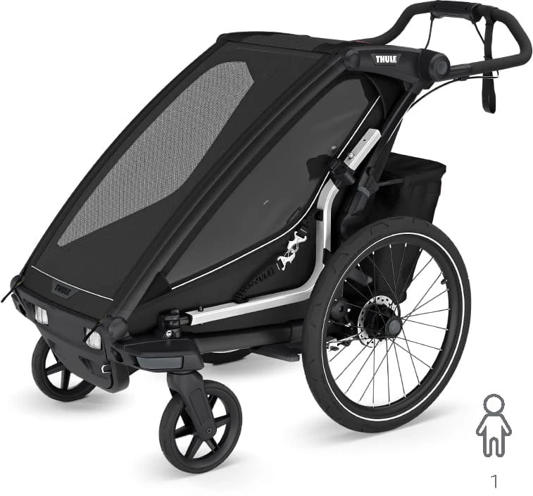 Thule Chariot Sport 2 - vienvietė dviračio priekaba | G3 Juodas