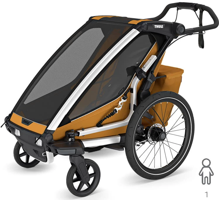 Thule Chariot Sport 2 - vienvietė dviračio priekaba | G3 natūralus auksas