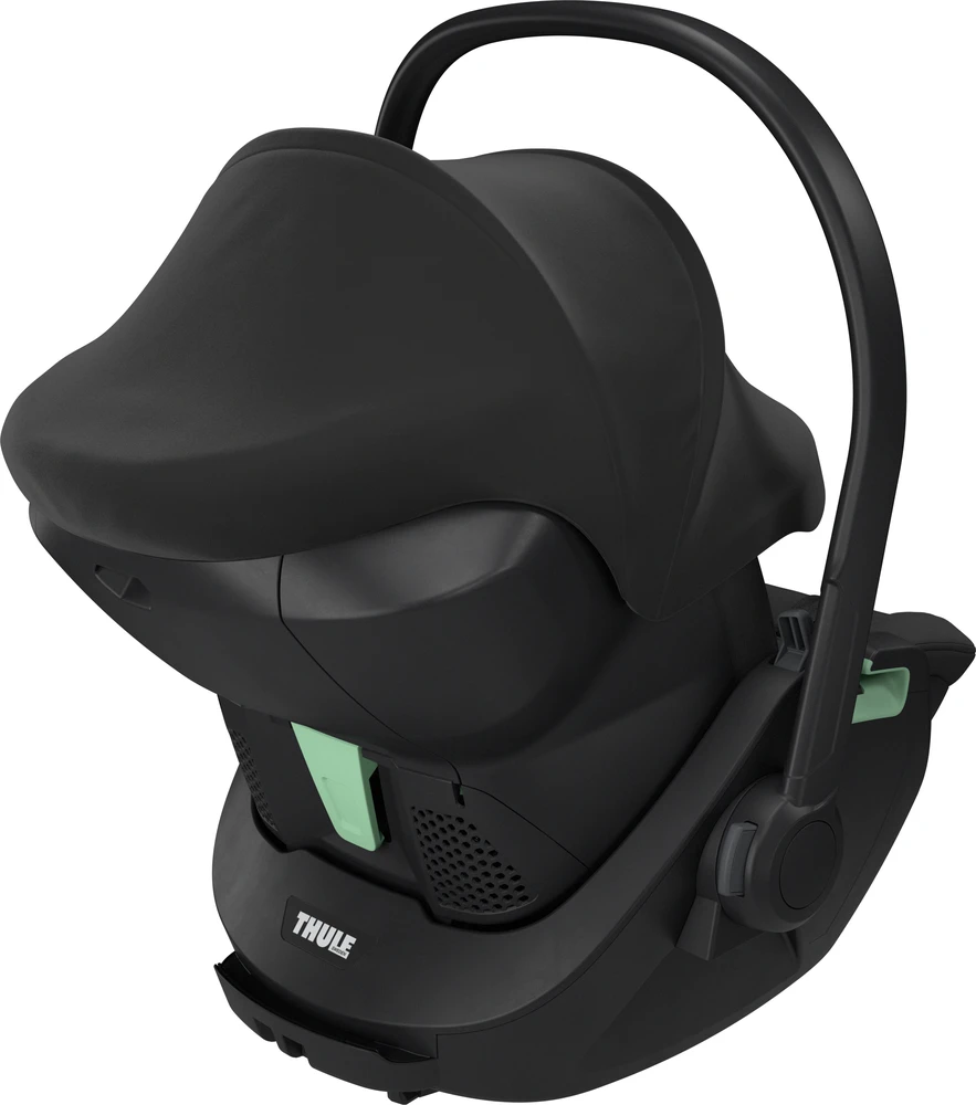 Thule Maple Connect - fotelik automobilinis 0-13 kg su rozkładanym oparciem, kompatybilny su aplikacją | Juodas