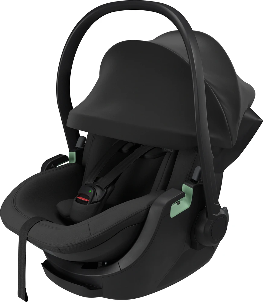 Thule Maple Connect - fotelik automobilinis 0-13 kg su rozkładanym oparciem, kompatybilny su aplikacją | Juodas