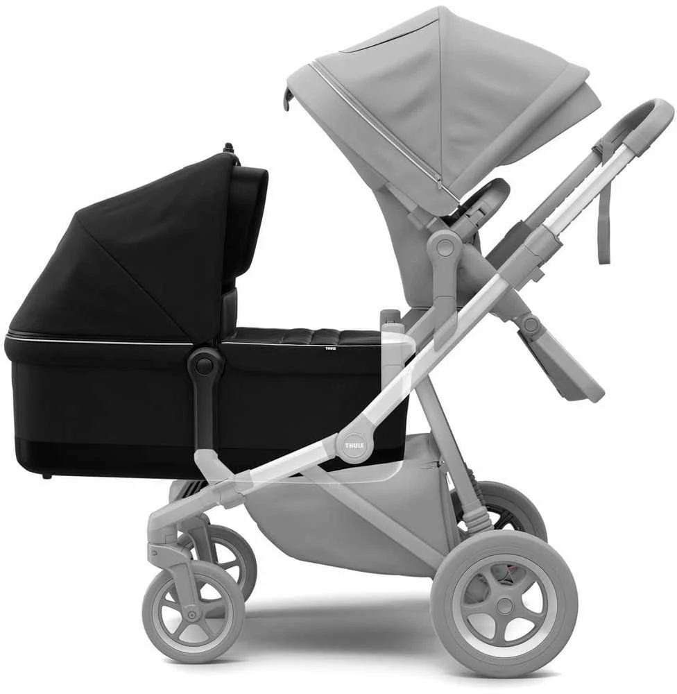 Thule Sleek Bassinet - Elegantiškas lopšys | Vidurnakčio juoda