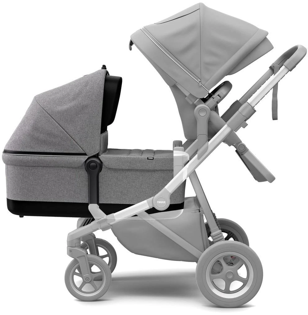 Thule Sleek Bassinet - Elegantiškas lopšys | Pilkas melanžas