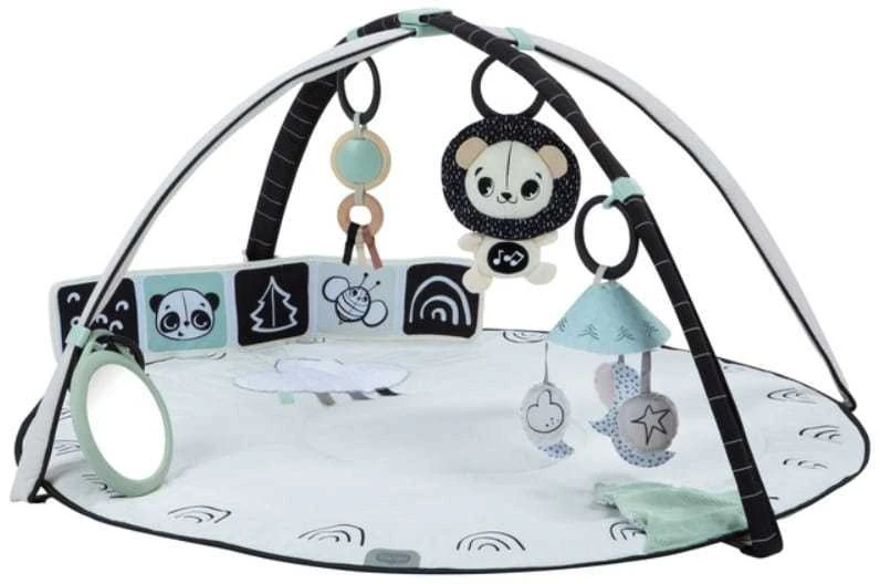 Tiny Love Decor Baby Gym Su mediniu stovu juoda-balta