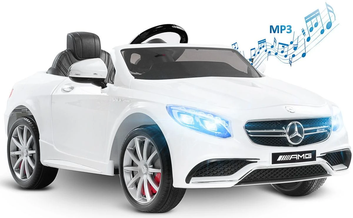 Toyz 4Baby BENZ S63 AMG - BALTĖ