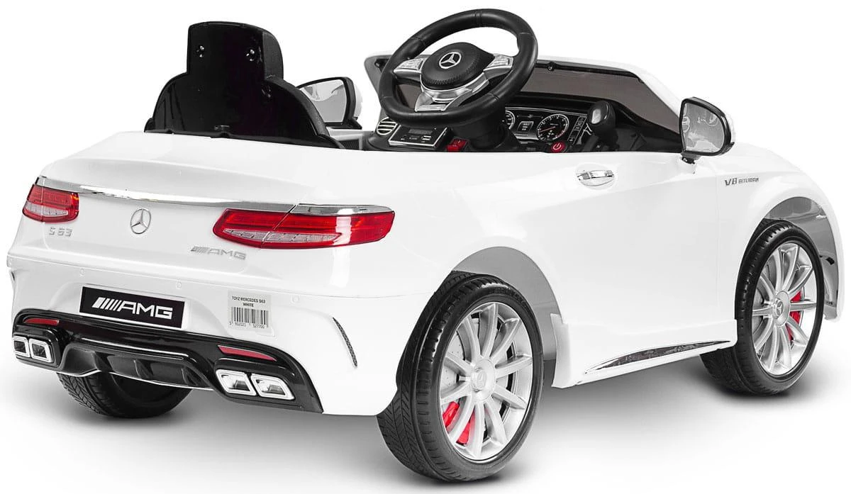 Toyz 4Baby BENZ S63 AMG - BALTĖ
