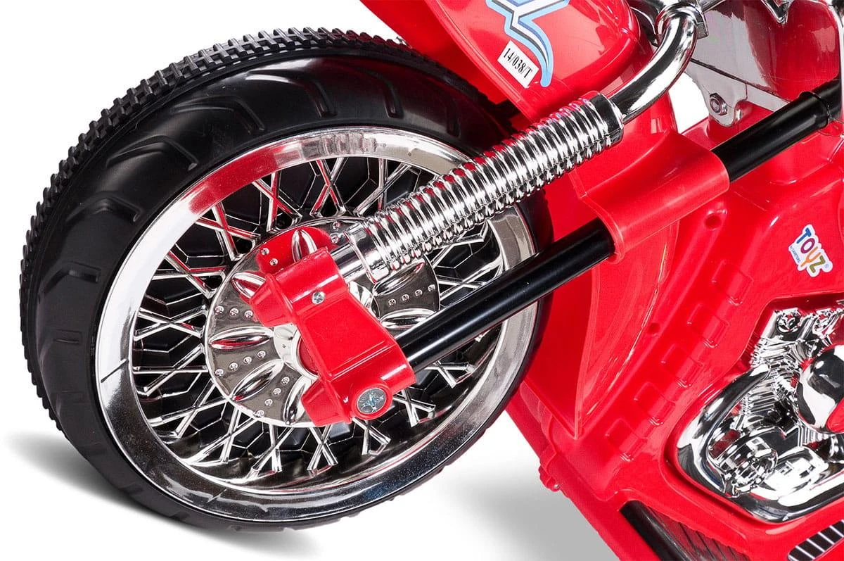 Caretero Rebel Toyz - akumuliatoriais varoma transporto priemonė, motociklas | Raudon