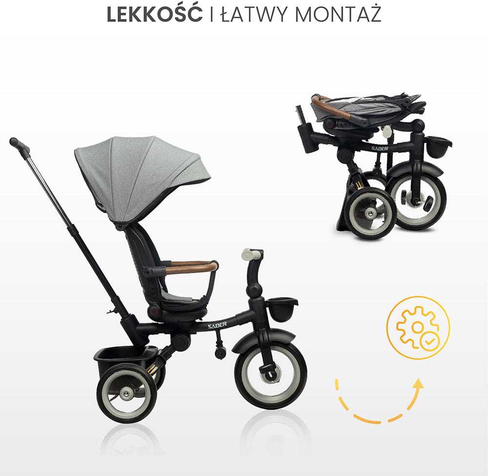 Triratukas Toyz By Caretero Sabre - 3in1, mėlynas