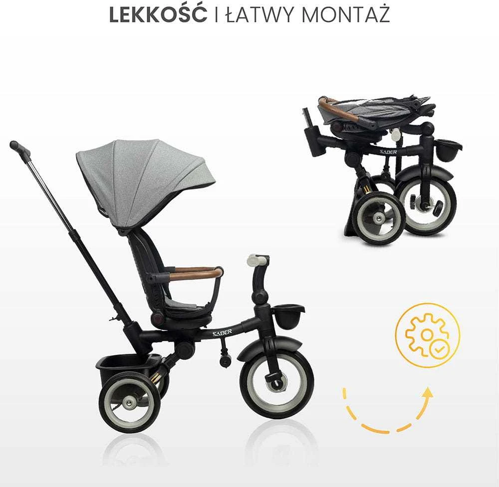 Triratukas Toyz By Caretero Sabre - 3in1, šviesiai rožinė