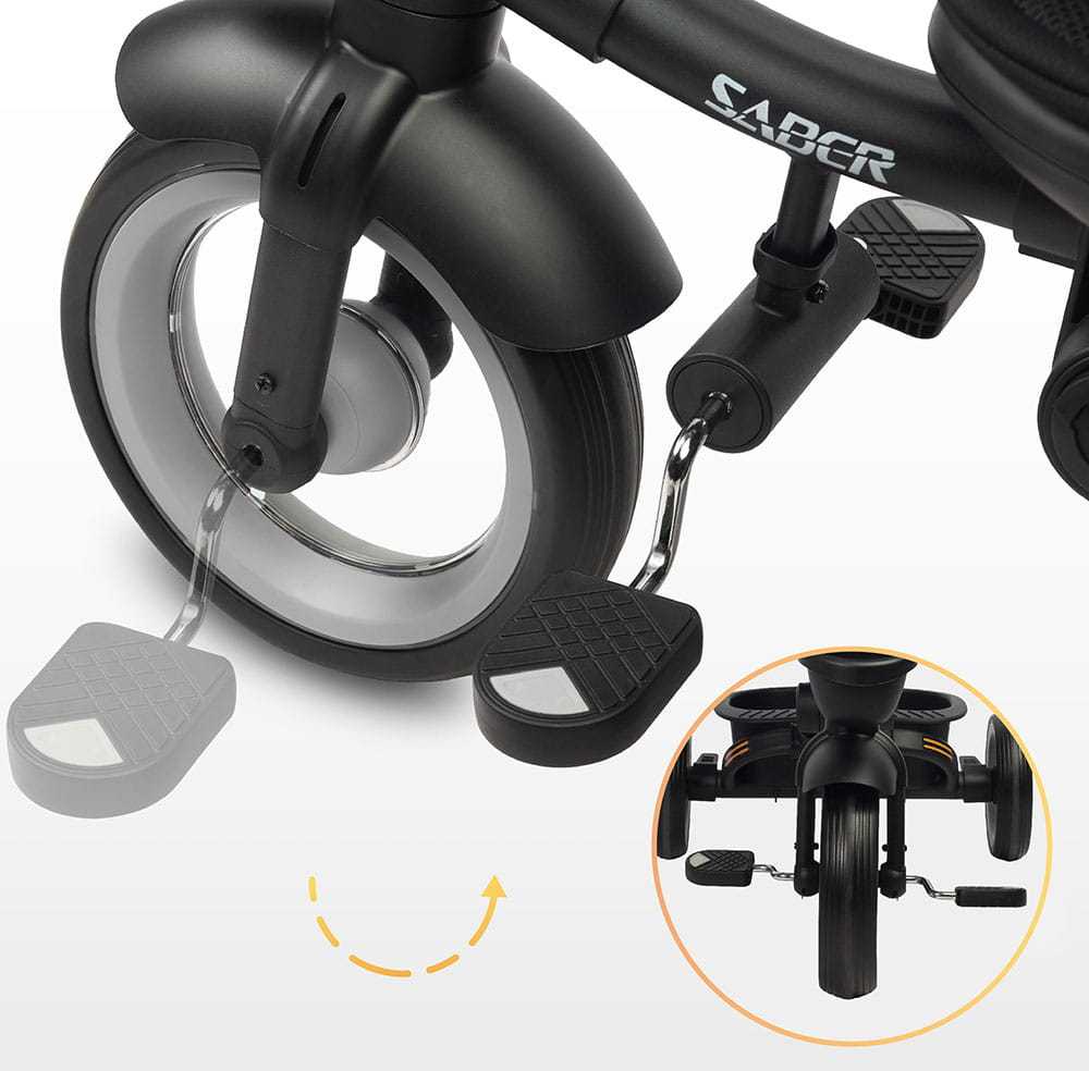 Triratukas Toyz By Caretero Sabre - 3in1, mėlynas