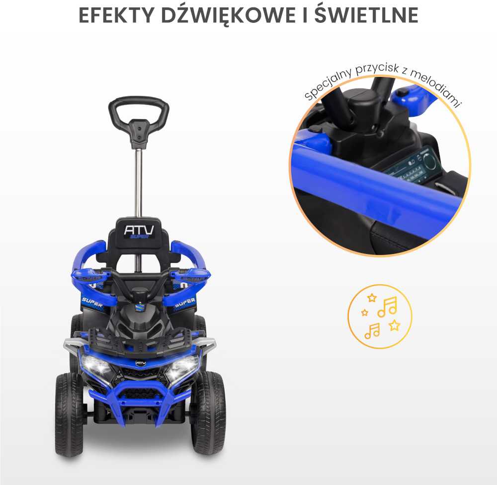Toyz Caretero Movix - jeździk, mały quad vaikams | Geltona