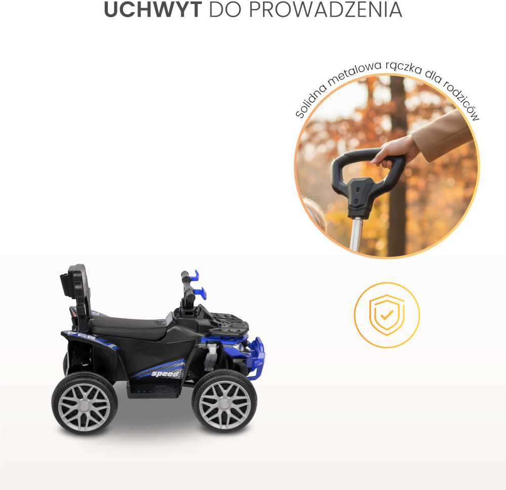 Toyz Caretero Movix - jeździk, mały quad vaikams | Geltona