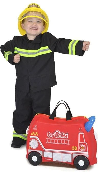 Trunki kelioninis lagaminas su ratukais vaikams | Gaisrinis automobilis Frank