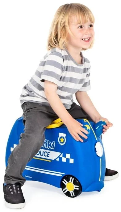 Vaikiškas lagaminas Trunki Percy Police Car, 18 l / 21x46x31 cm