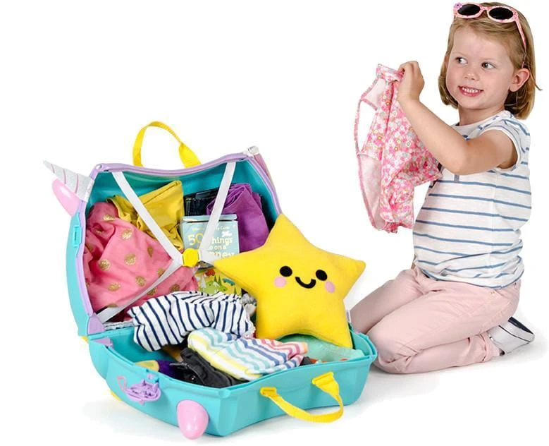 Trunki kelioninis lagaminas su ratukais vaikams | Vienaragis Una