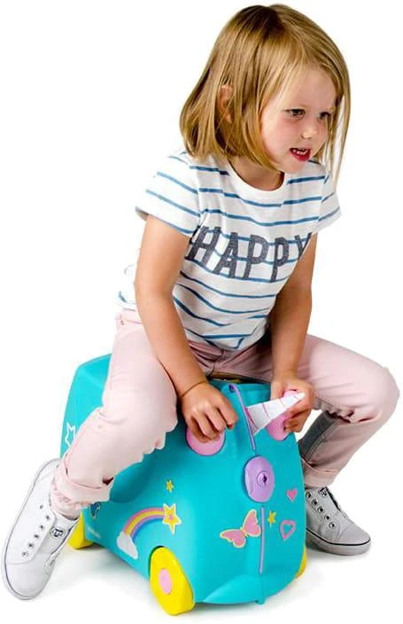Trunki kelioninis lagaminas su ratukais vaikams | Vienaragis Una