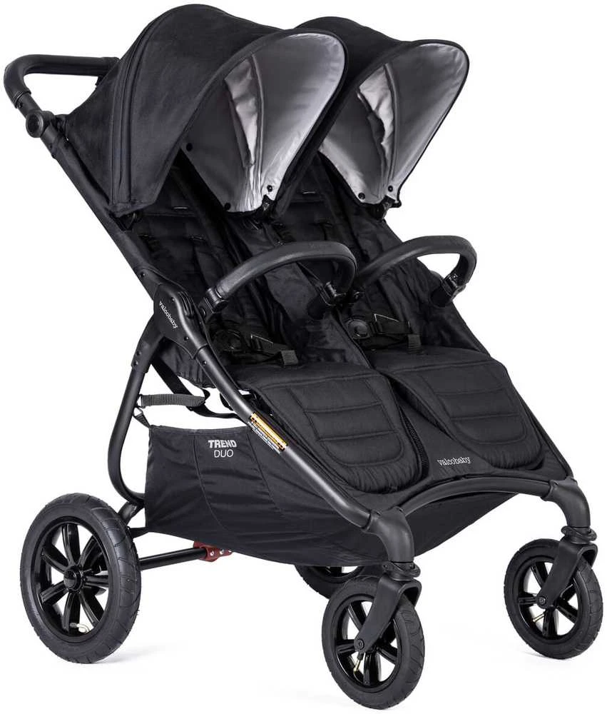 Valco Baby Snap Duo Trend SPORT – dvivietis vežimėlis | juodos spalvos