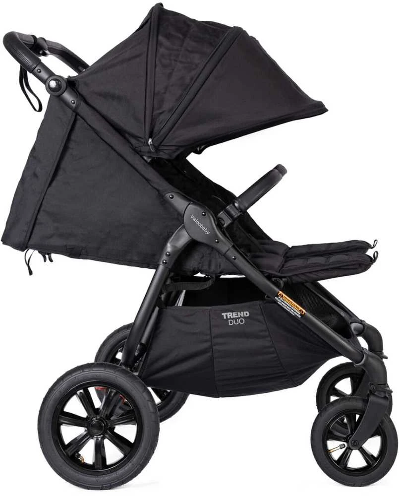 Valco Baby Snap Duo Trend SPORT – dvivietis vežimėlis | juodos spalvos