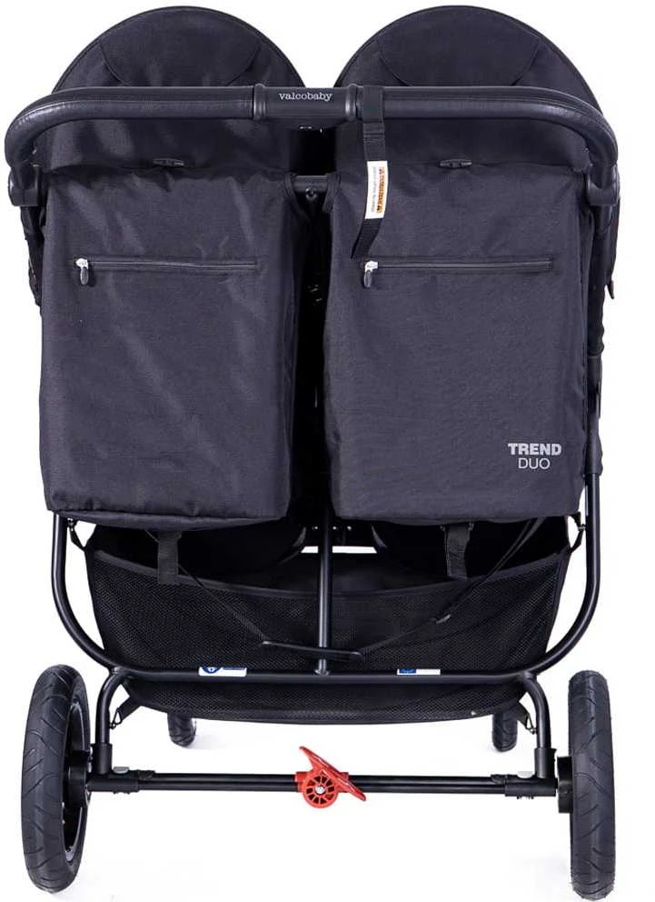 Valco Baby Snap Duo Trend SPORT – dvivietis vežimėlis | juodos spalvos