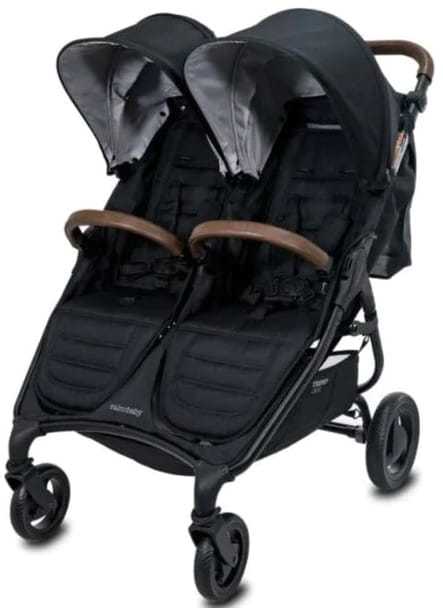 Valco Baby Snap Duo Trend SPORT – dvivietis vežimėlis juodos