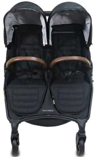 Valco Baby Snap Duo Trend SPORT – dvivietis vežimėlis | juodos spalvos
