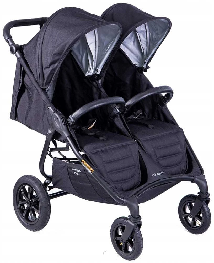 Valco Baby Snap Duo Trend SPORT – dvivietis vežimėlis | juodos spalvos