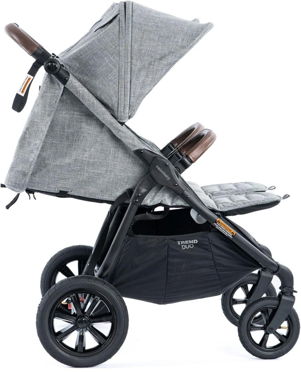 Valco Baby Snap Duo Trend SPORT dvivietis vežimėlis | Grey Marle
