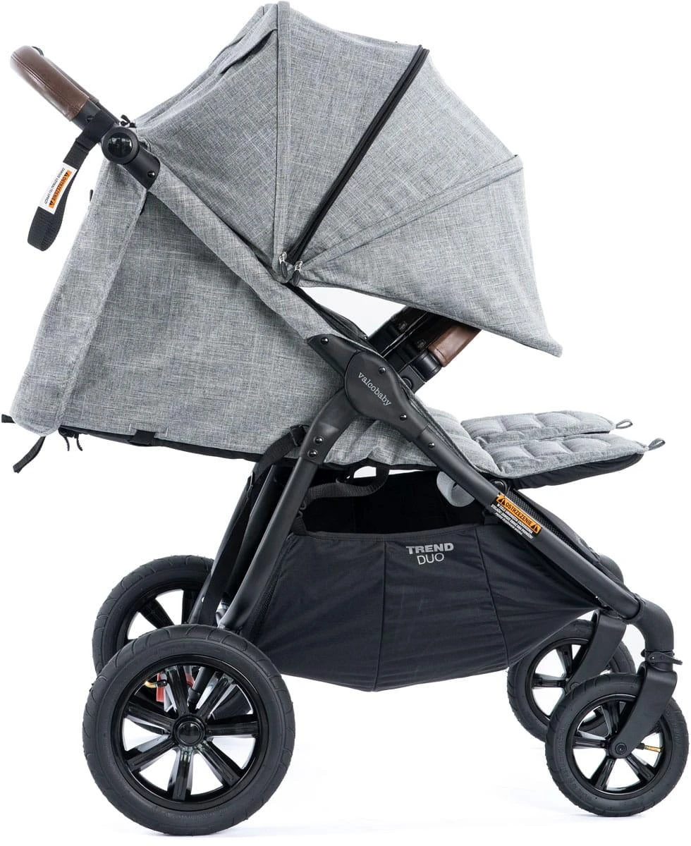 Valco Baby Snap Duo Trend SPORT dvivietis vežimėlis | Grey Marle