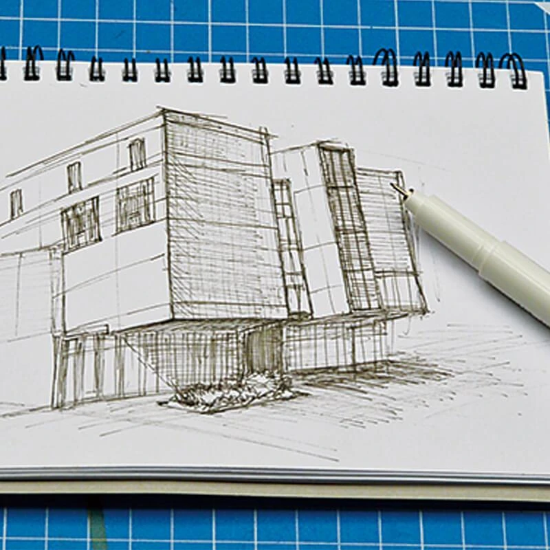 Marvy Uchida Grafiniai rašikliai eskizams Marvy For Drawing, #4600B-6BX rudų atspalvių. 6 vnt
