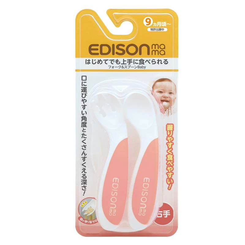 Mokomieji stalo įrankiai EDISONmama, nuo 9 mėn. PEACH, KJ276