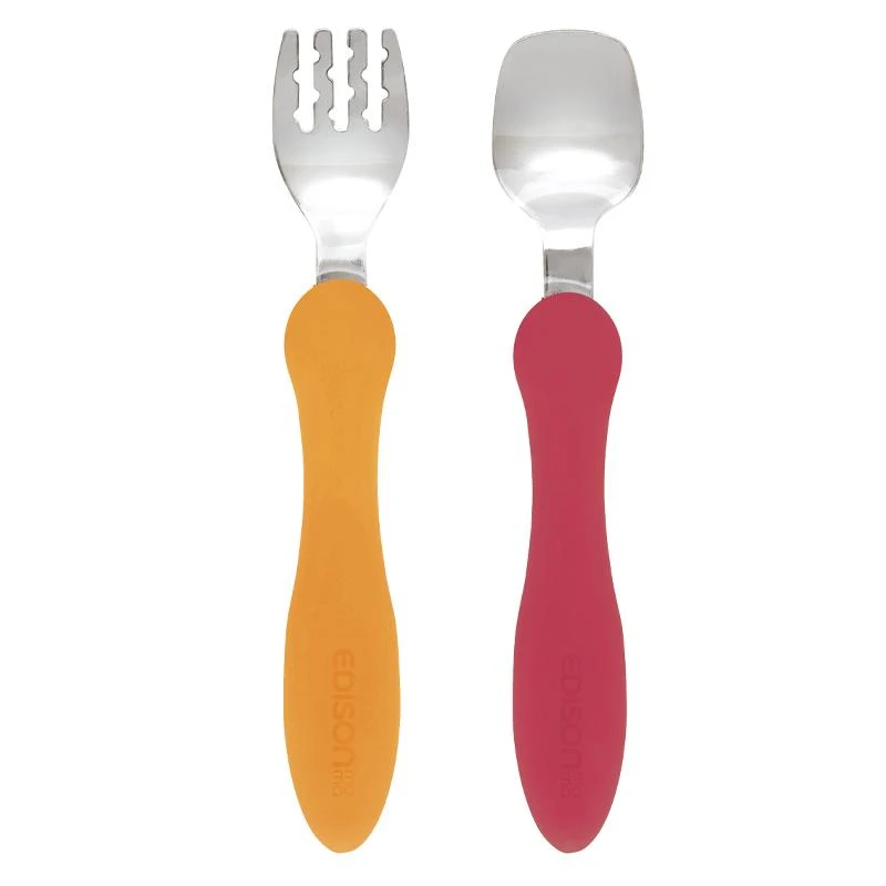 Karl Hausmann Stalo įrankiai EDISONmama MINI, nuo 12 mėn. Oranžinis&CHERRY, KJ284
