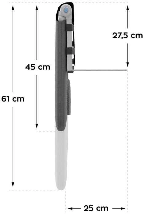 Apsauginė lovos užtvara «Tulano Cover 30 Pilkas», pilka spalva, 200 cm