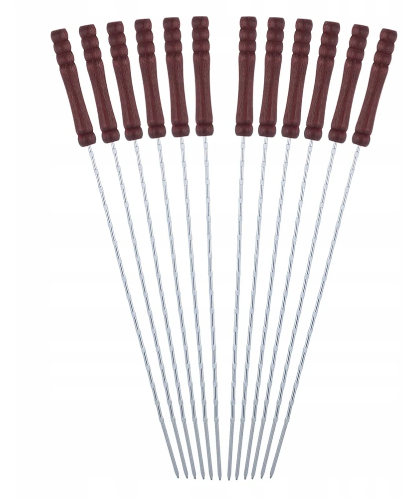 Bbq Expert Iešmai kebabams ir mėsai 38 cm, 12 vnt. komplektas