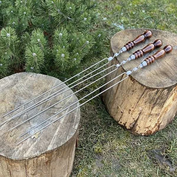 Bbq Expert Iešmas daržovėms su medine rankena
