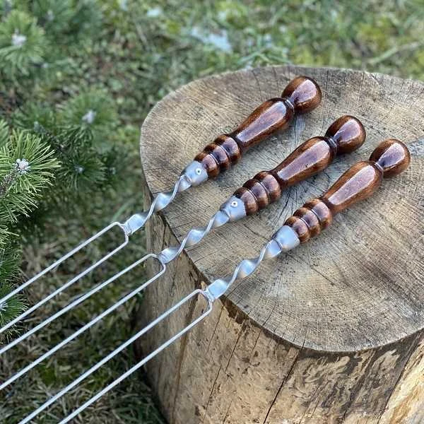 Bbq Expert Iešmas daržovėms su medine rankena