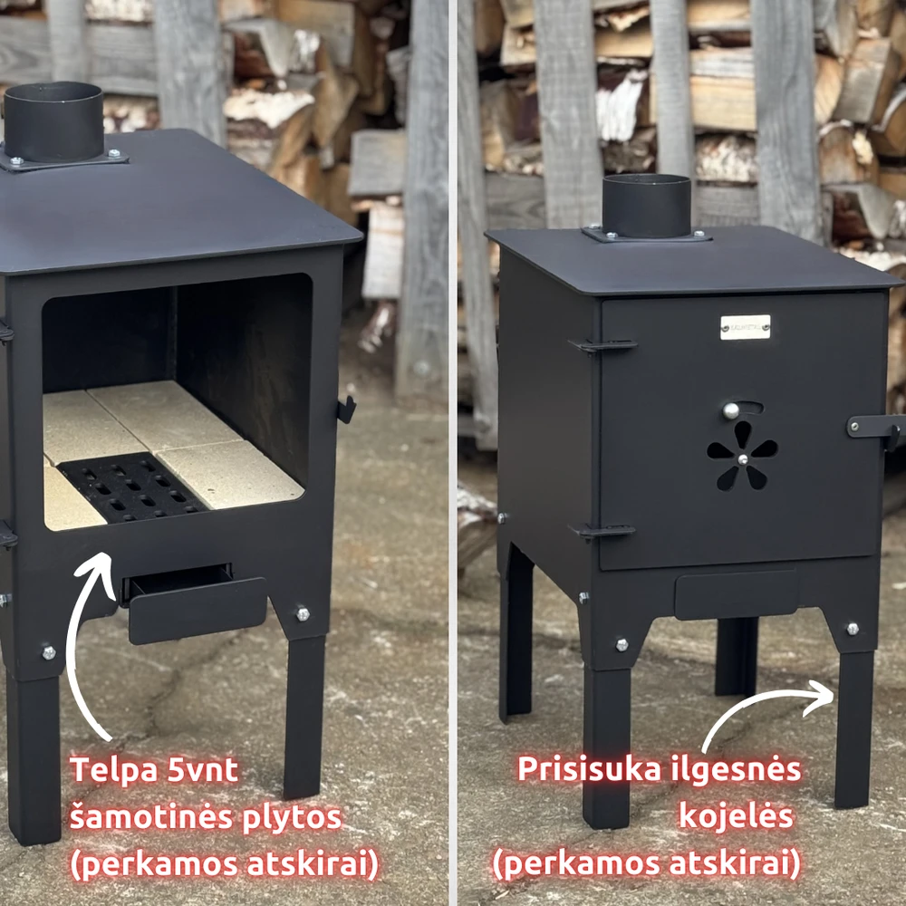 Bbq Expert Krosnelė - buržuika 6kW. Apšildomas plotas – 20-30m2