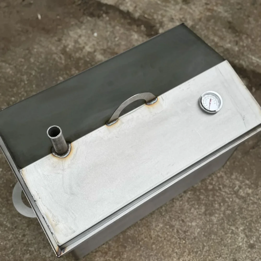 Bbq Expert Rūkykla žuviai bei mėsai 45L su hidro sklende! (Nerūdijančio plieno)