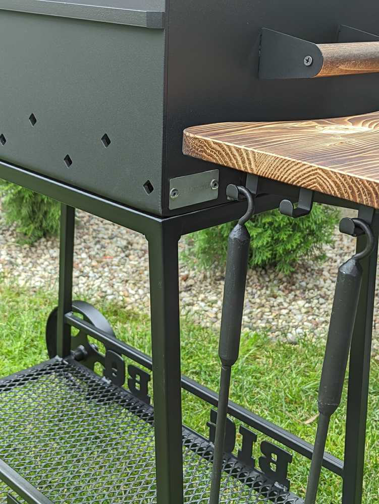 Bbq Expert Šašlykinė 104x47x92 cm, pilnas komplektas, metalo storis 4mm