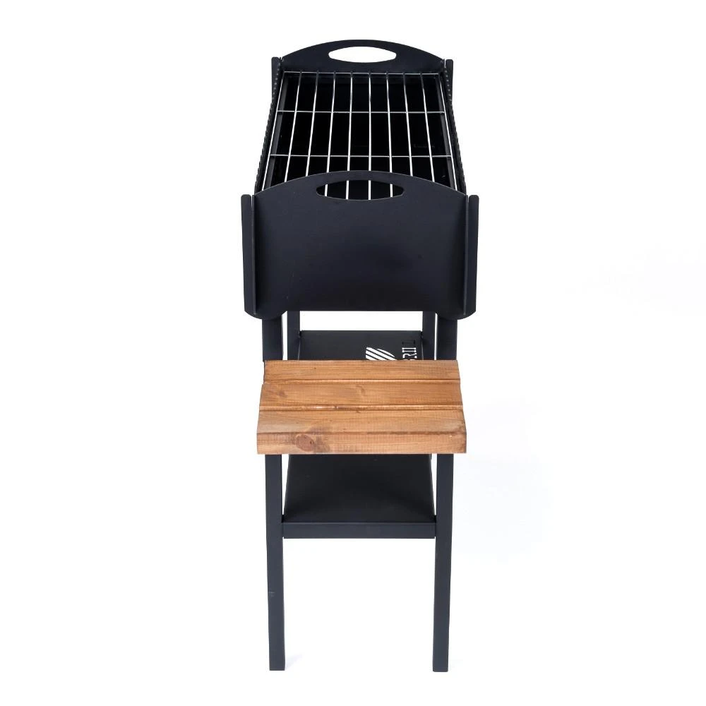 Dm_Grill Bbq Expert Šašlykinė 730x30x85 cm, su lentynomis, metalo storis 3mm