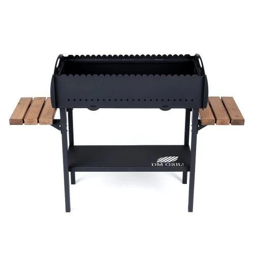 Dm_Grill Bbq Expert Šašlykinė 730x30x85 cm, su lentynomis, metalo storis 3mm