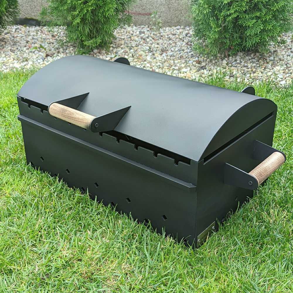 Bbq Expert Šašlykinė su dangčiu 60x35x20 cm, metalo storis 4mm