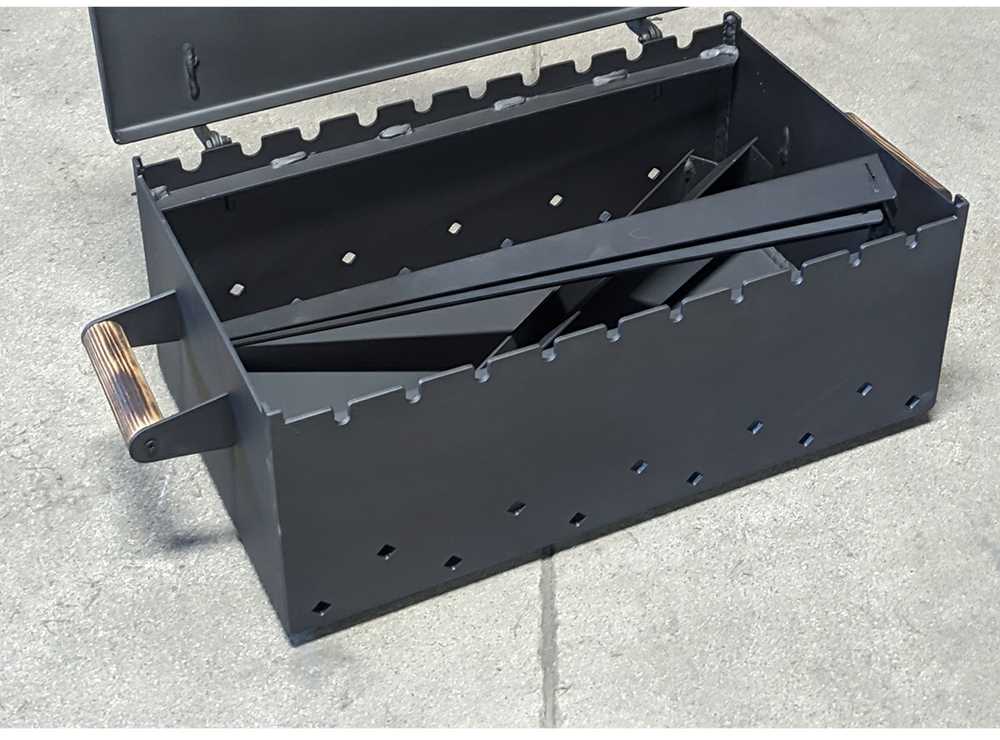 Bbq Expert Šašlykinė su dangčiu 60x35x20 cm, metalo storis 4mm