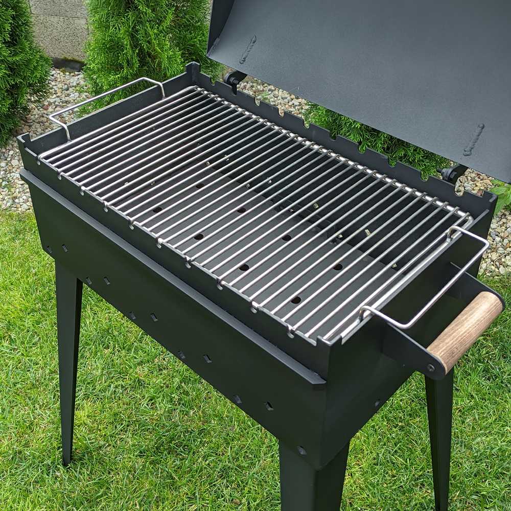 Bbq Expert Šašlykinė su dangčiu 60x35x20 cm, metalo storis 4mm