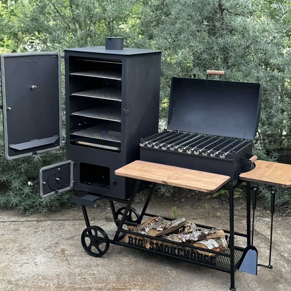 Bbq Expert Šašlykinė su rukykla 135l-new