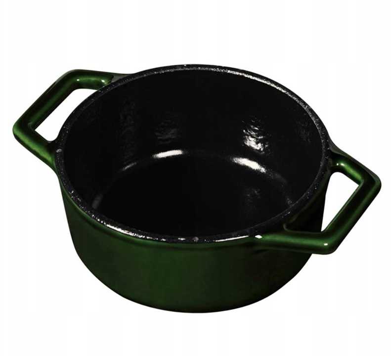 Berlinger Haus Emaliuotas ketaus puodas BerlingerHaus, 10x4,8cm | 0,31L | Emerald Collection BH-6501