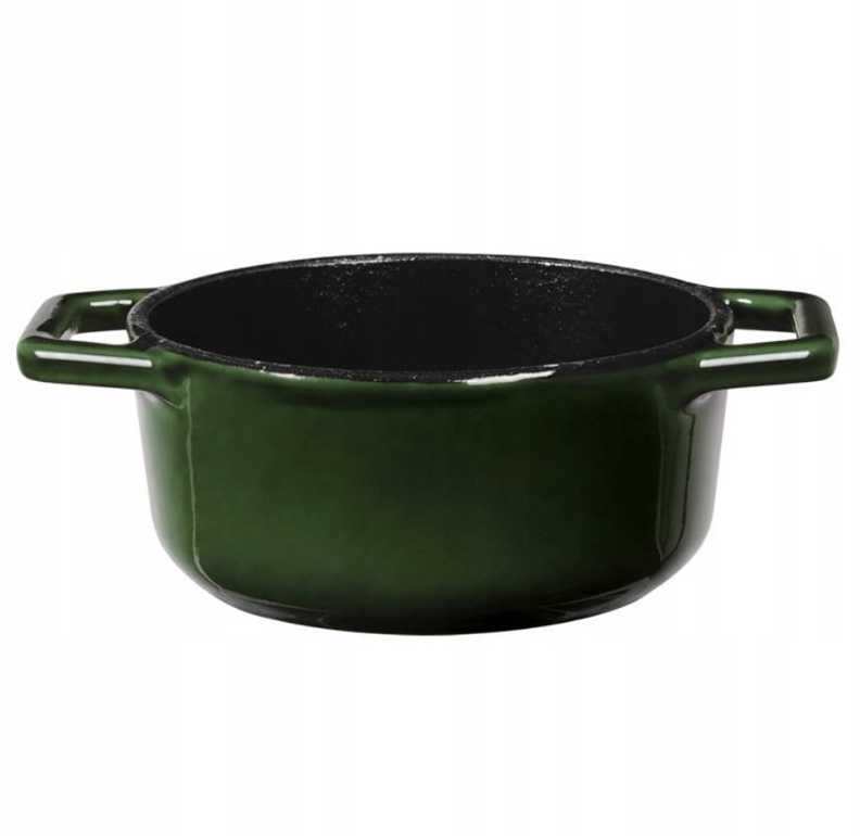 Berlinger Haus Emaliuotas ketaus puodas BerlingerHaus, 10x4,8cm | 0,31L | Emerald Collection BH-6501