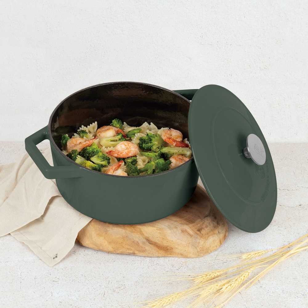 Berlinger Haus Keptuvė, apvalus puodas 4,35 L BerlingerHaus Matte Žalias BH-6544