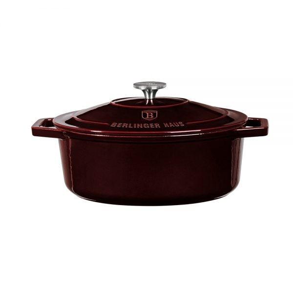 Berlinger Haus Ketaus puodas, 30x22x12cm, 4,65L | Metallic Line Burgundy Edition BH/6499
