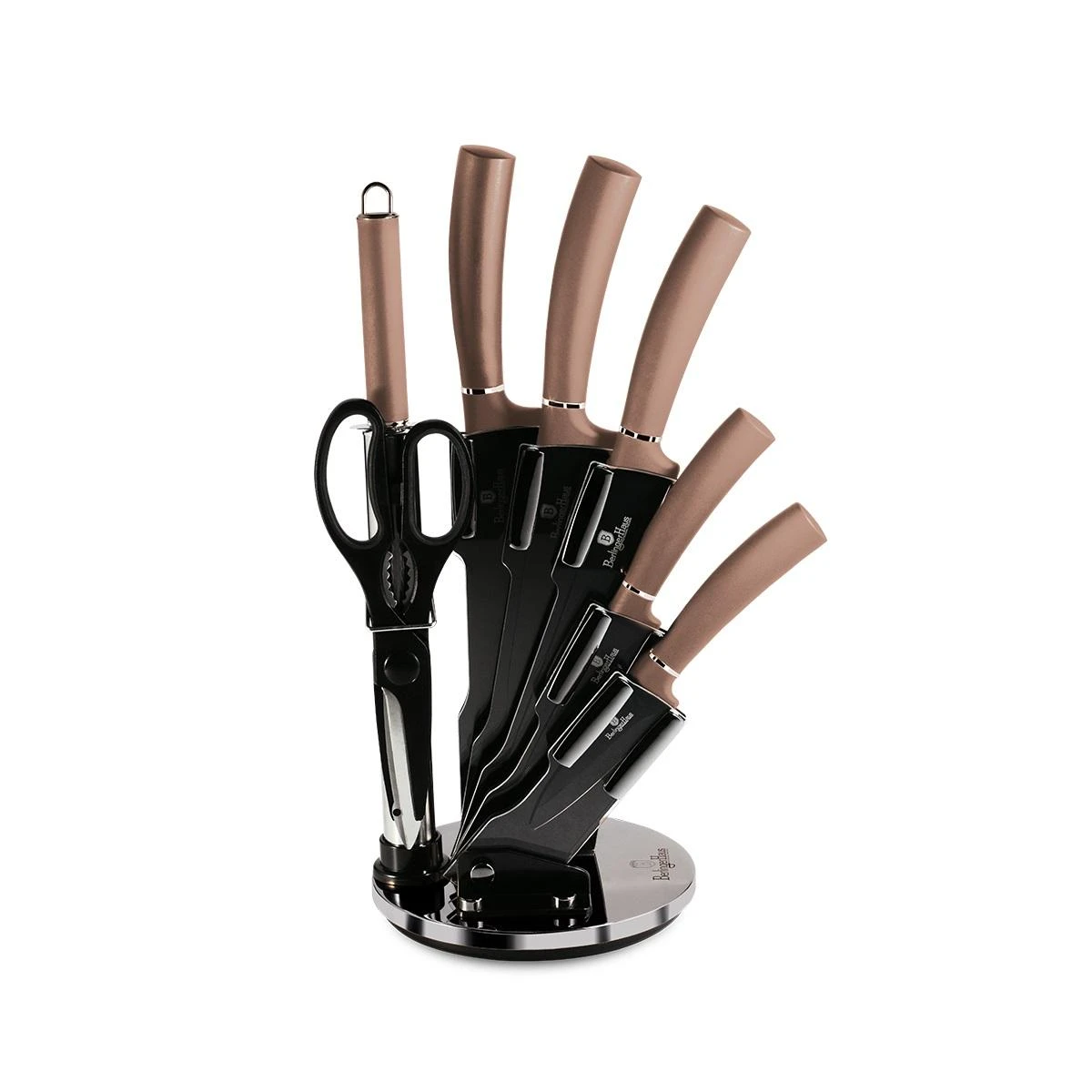 Berlinger Haus Peilių rinkinys (8 dalių) Metallic Line Rose Gold Edition | BH/2561